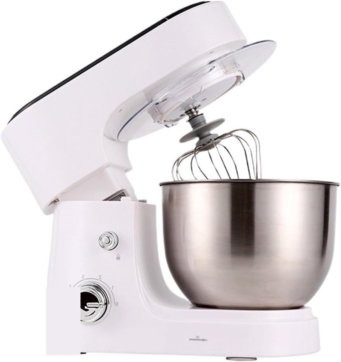 Staande Mixer - Keukenmixer Machine - Voedsel Bereiden - 6 Snelheden - 4L Kom - Wit