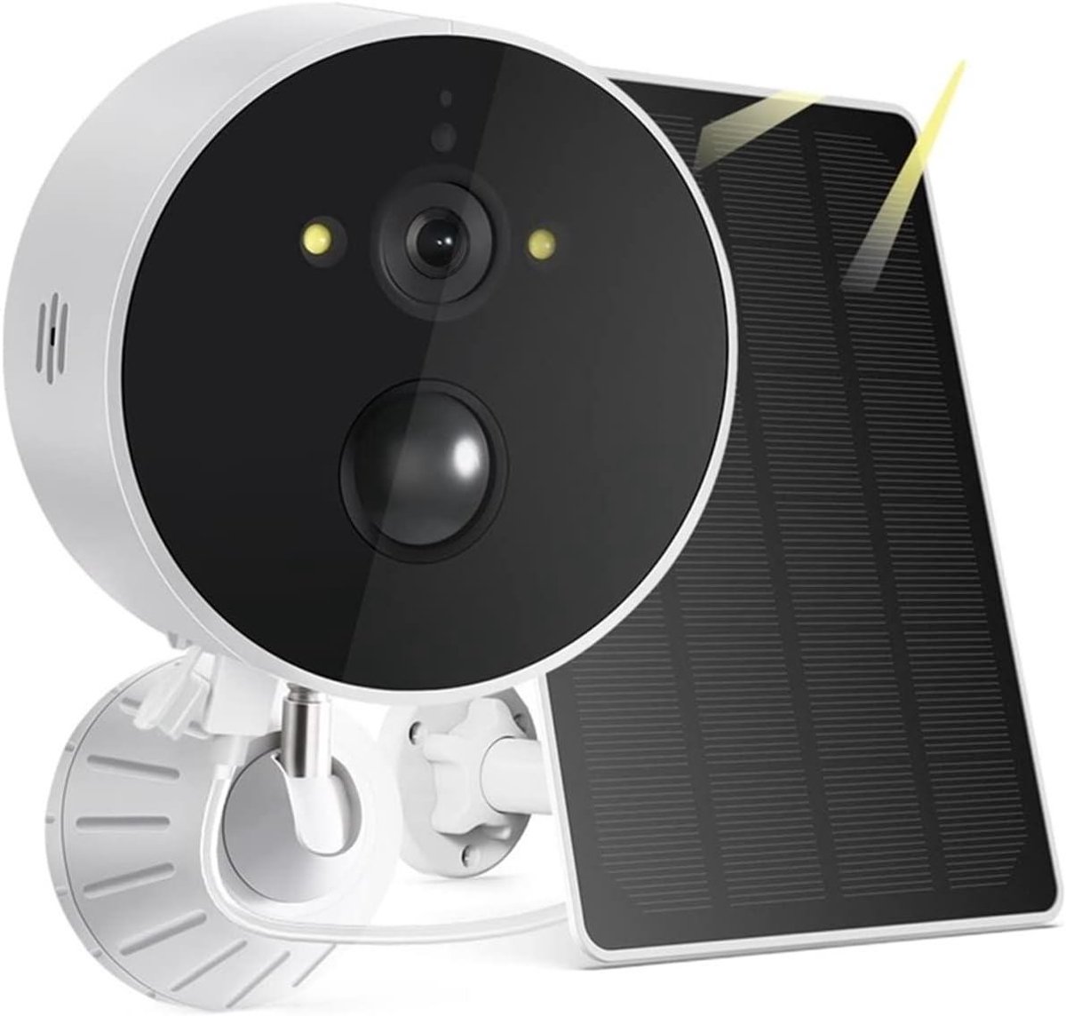 Beveiligingscamera Buiten - Solar Camera Outdoor - Huis Beveiligen - Menselijke Detectie - 1080P HD Resolutie - Wit