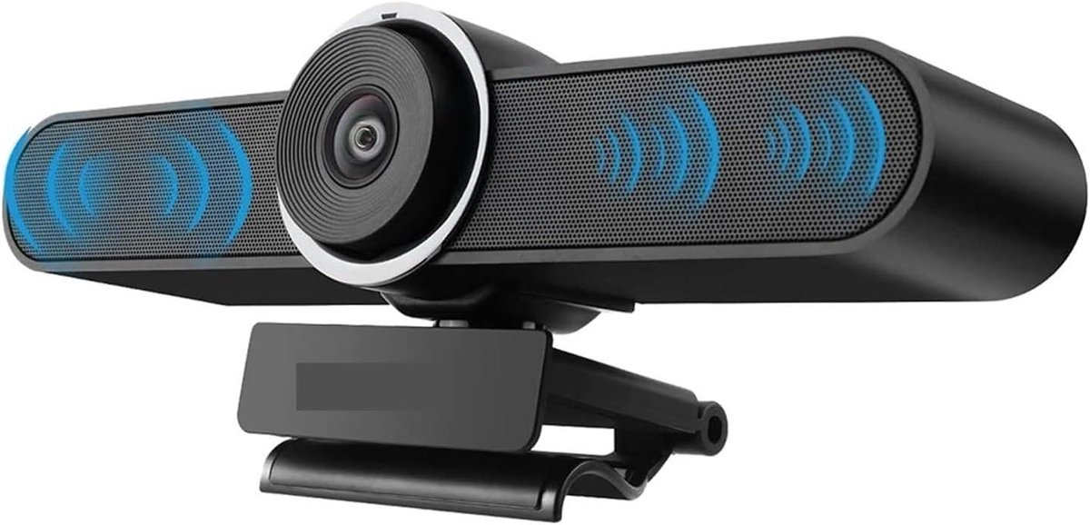 4K Webcam - PC Camera - Videoconferenties - Automatische Framing - 8MP - Zwart