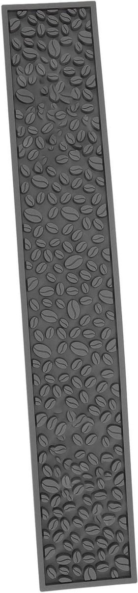 Bar Mat - Afdruipmat Keuken - Drankjes Bereiden - Hittebestendig PVC - 60x10 cm - Grijs