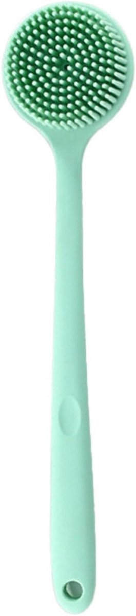 Siliconen Badborstel - Douche Scrubber - Huid Reinigen - Dubbelzijdig Ontwerp - 375x8 cm - Groen
