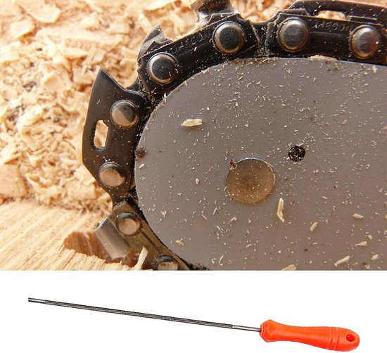 Kettingzaag Vijl - Slijpvijl Kettingzaag - Ketting Onderhouden - Antislip Handvat - 4.8mm - Grijs — afbeelding 5