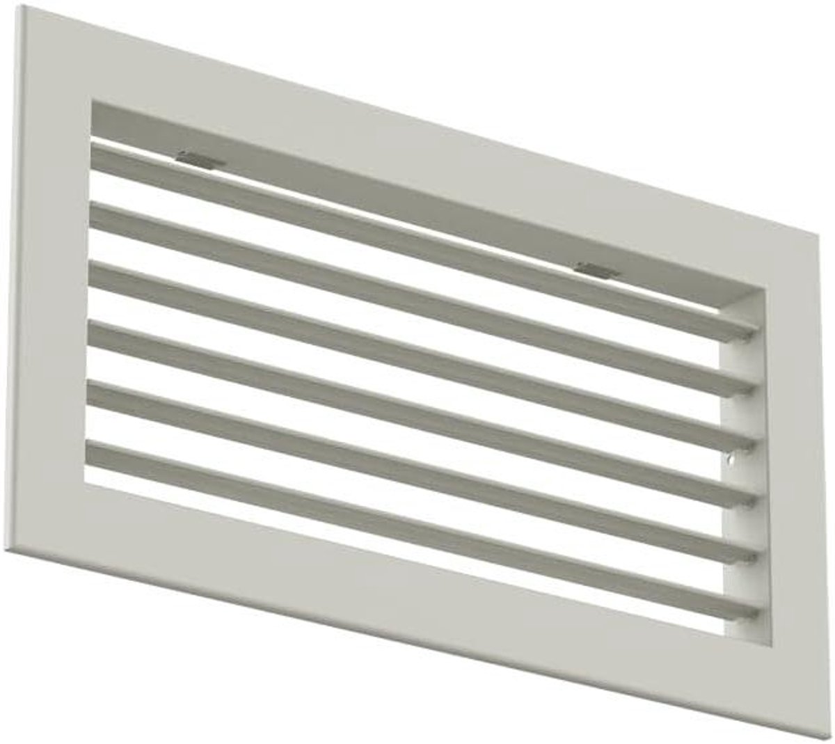 Wandrooster Aluminium - Ventilatierooster Muurrooster - Ventilatie Toepassen - Enkel Instelbaar - 400x150 mm - RAL 9010