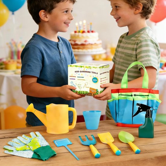 Kinder Tuin Set - Tuingereedschap Kinderen - Buiten Spelen - 11 Delig Compleet - 26 x 20 x 12 cm van Kinder — afbeelding 2