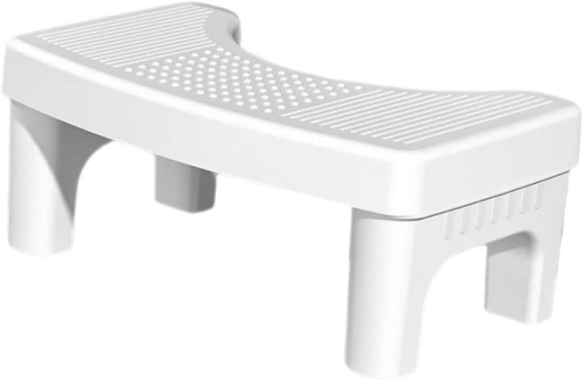Toiletkruk - Kakkruk Hurkkruk - Zindelijkheidstraining - Ergonomisch Ontwerp - 40 x 21 x 17 cm - Wit