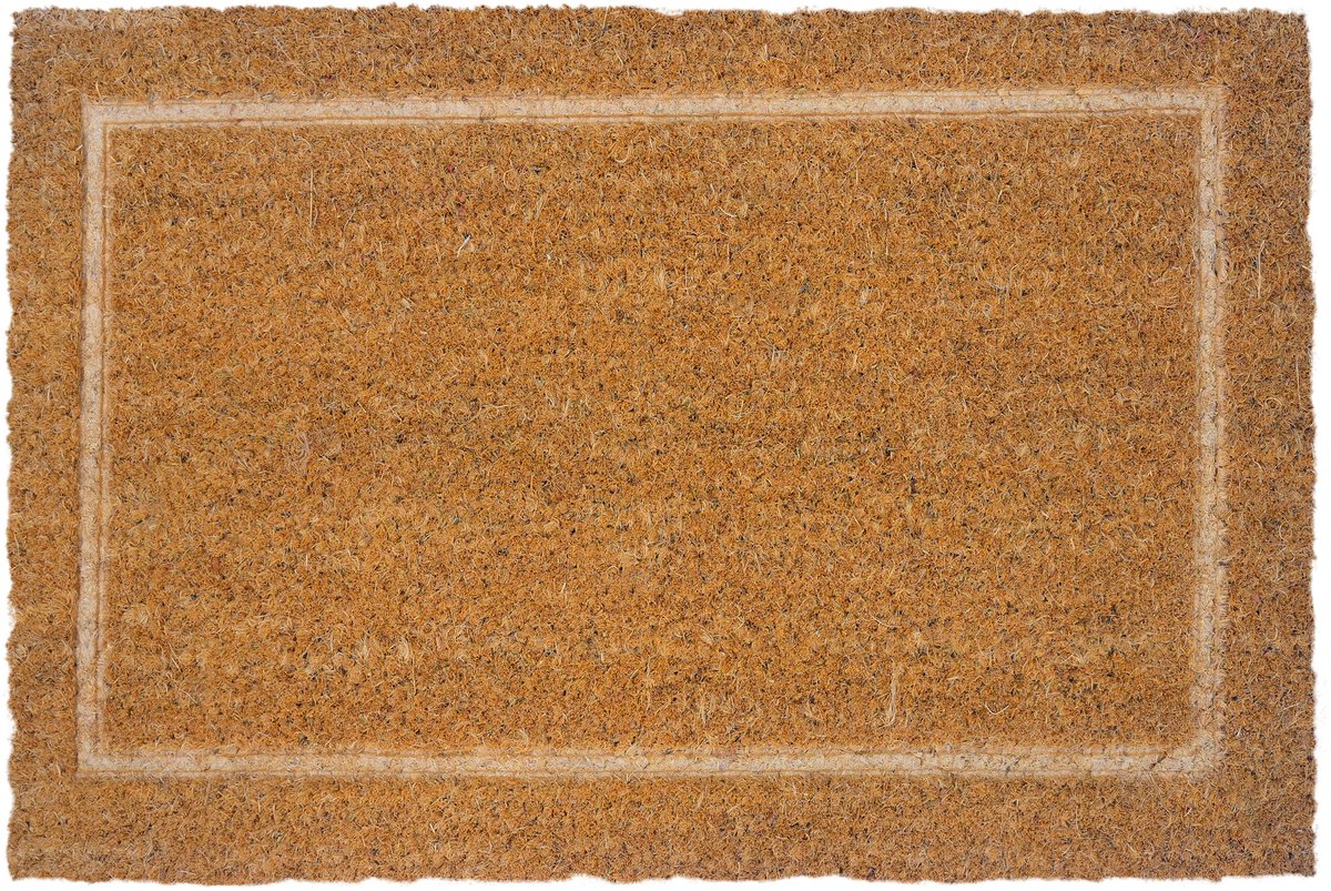 Deurmat kokos - 60x40 cm - met rand - antislip
