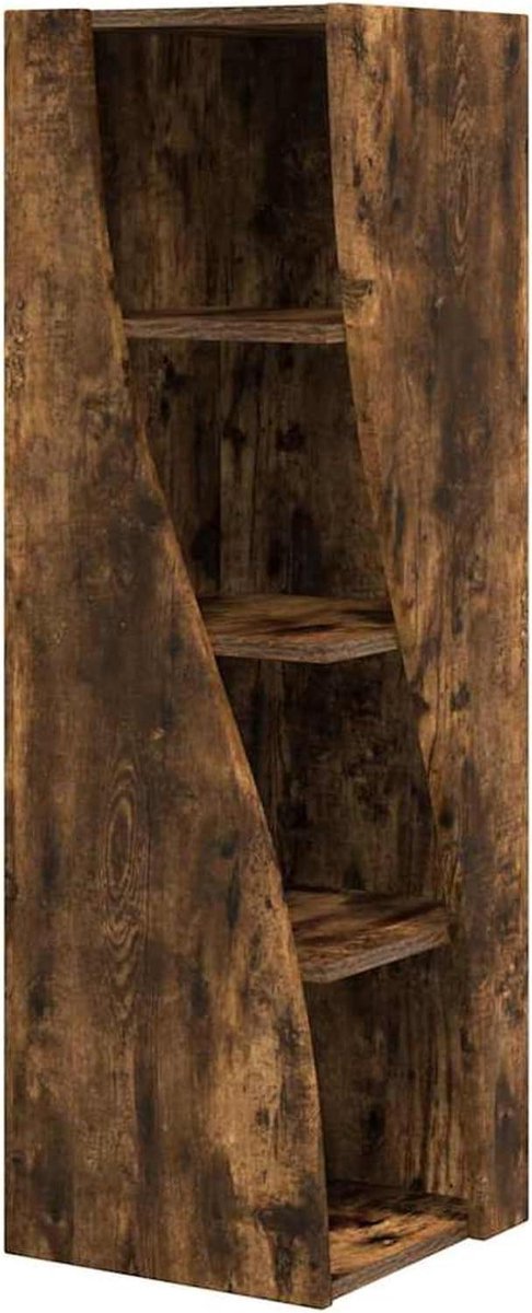 Hoekkast - Hoekrek - Woonkamer Organiseren - Modern Design - 32 x 32 x 102 cm - Wit