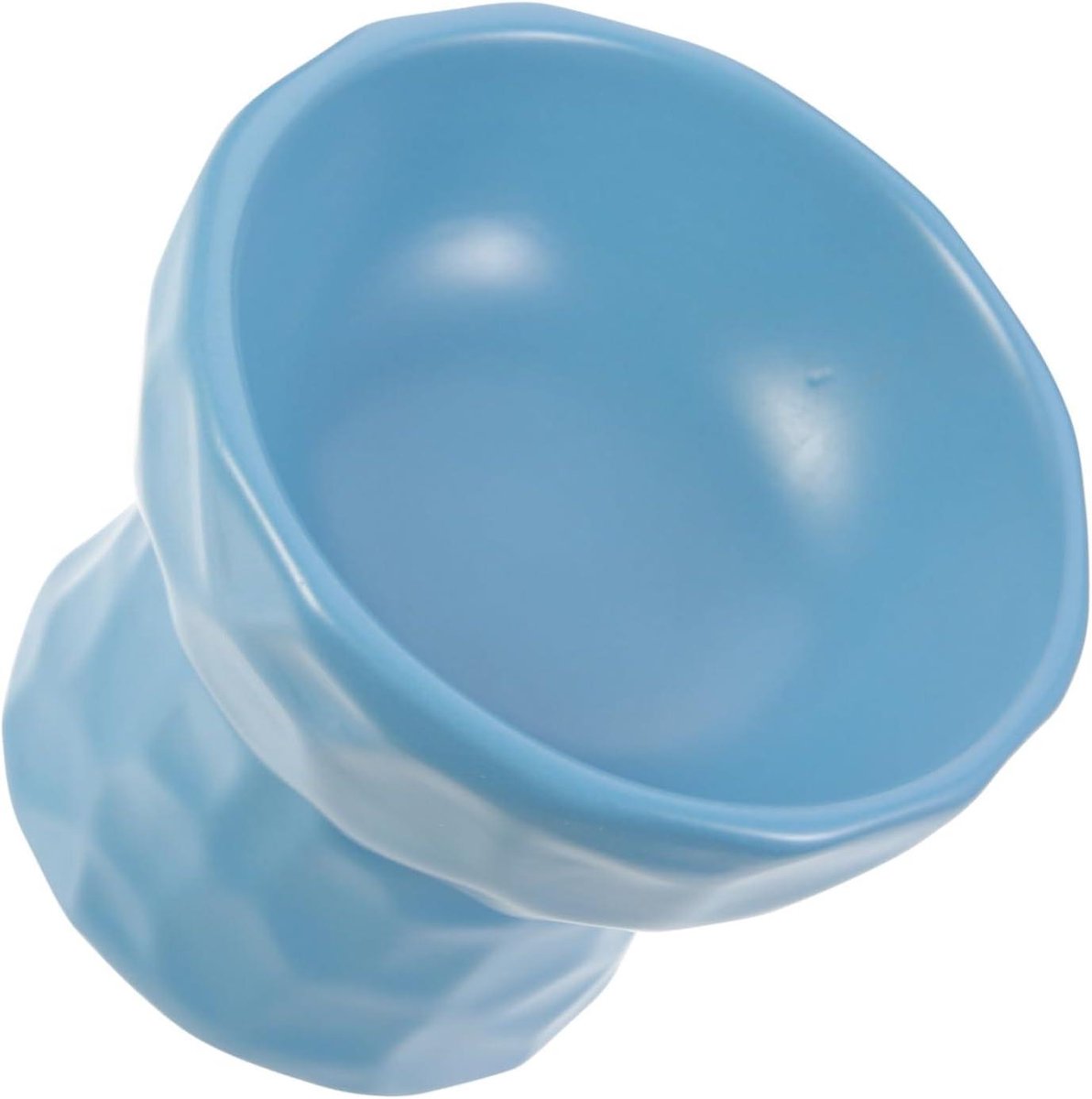 Keramische Voerbak - Huisdierkom Drinkbak - Huisdieren Voeren - Verhoogd Ontwerp - 250 ml - Blauw