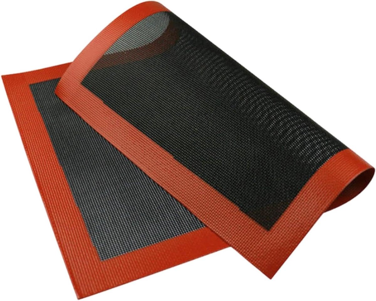 Bakmat van Siliconen - Bakplaat Bekleding - Bakken van Gebak - Honingraat Ontwerp - 40 x 30 cm - Grijs