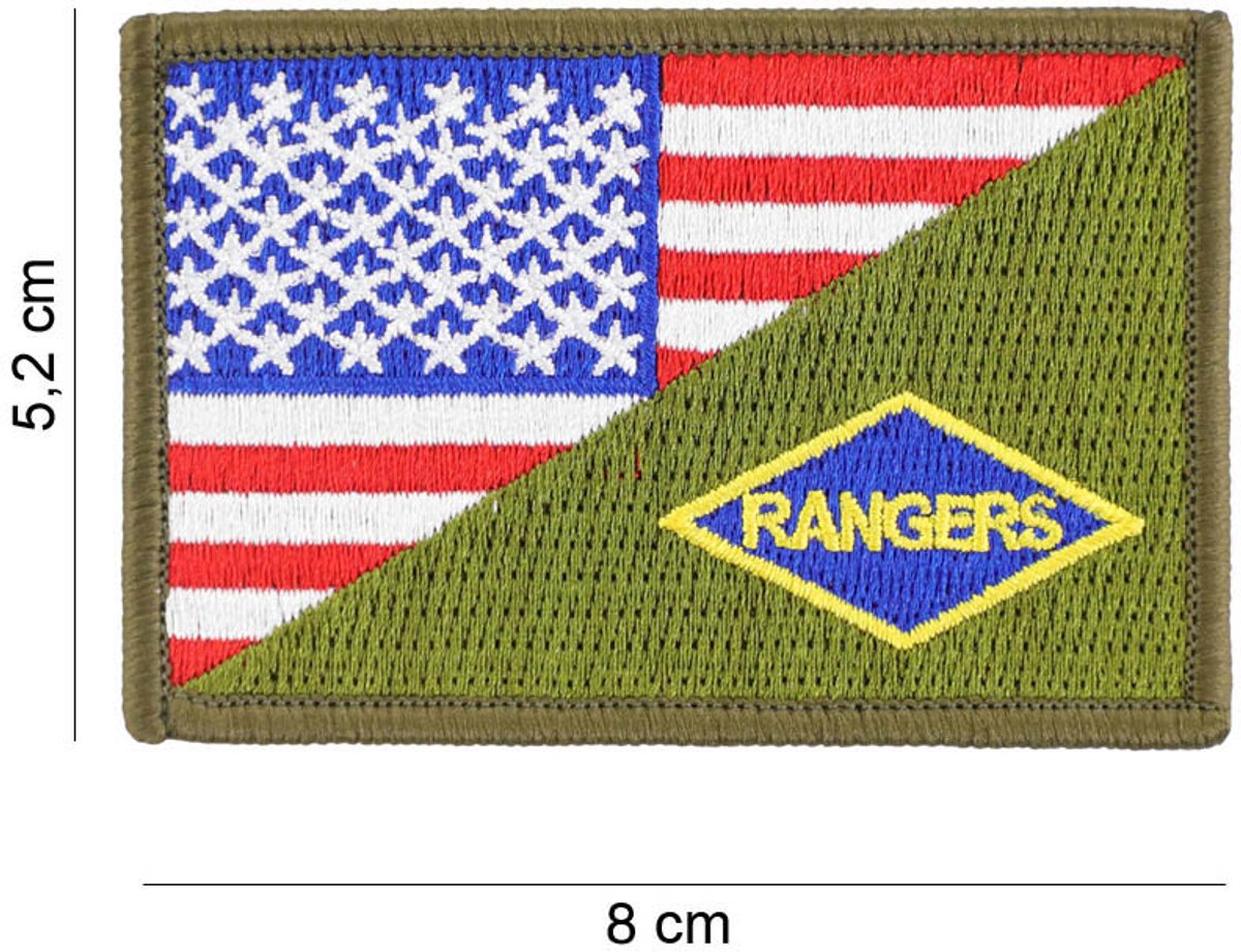 Embleem stof Rangers halve vlag