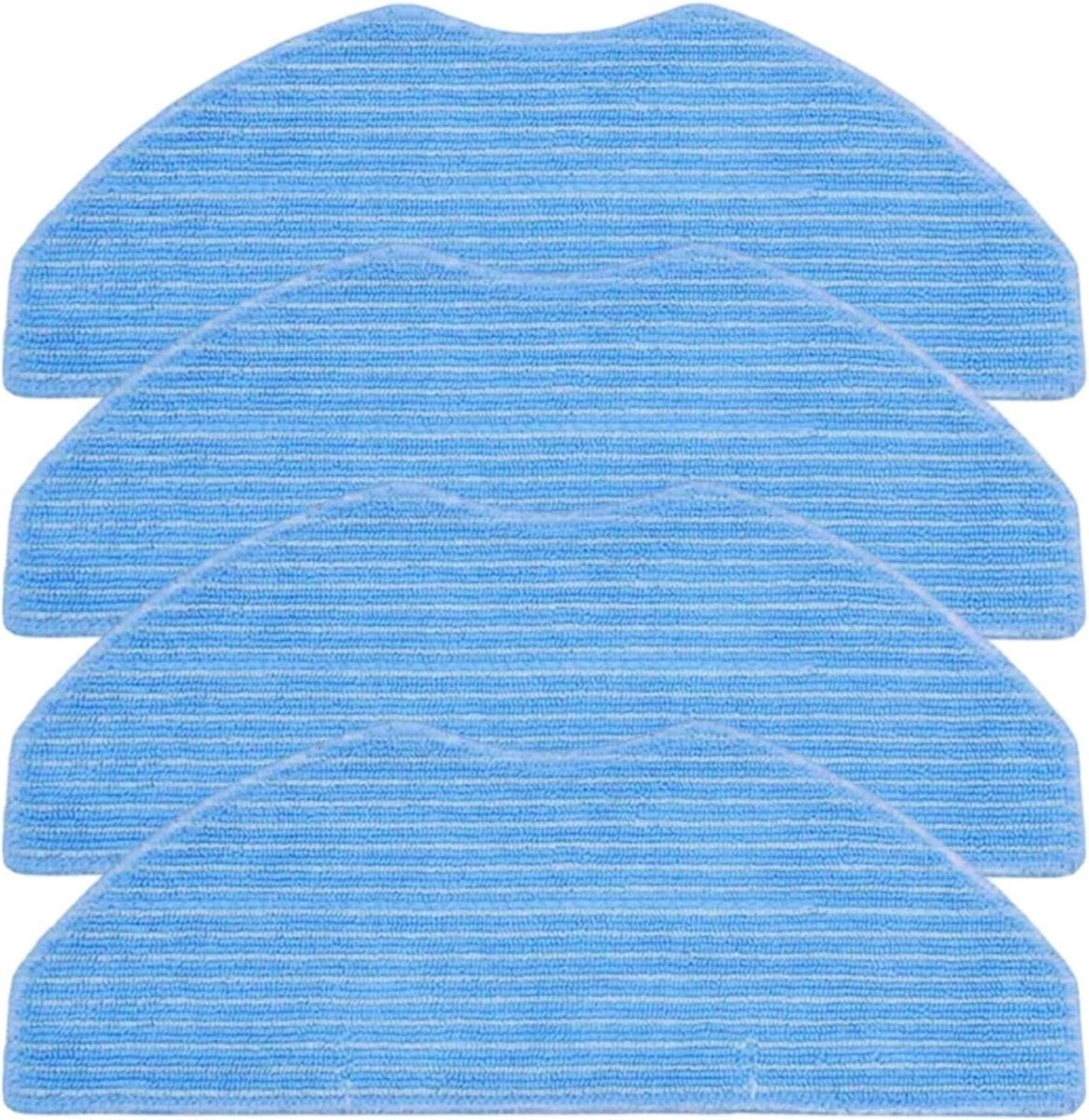 Dweildoeken Set - Microvezel Pads - Robot Stofzuiger Onderhoud - Eenvoudige Installatie - 4 Stuks - Blauw