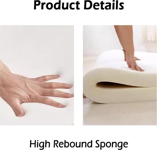 Opvouwbaar bed - Gastenmatras vouwbed - Comfortabel slapen - Wasbare hoes - 200 x 80 cm - Grijs — afbeelding 3