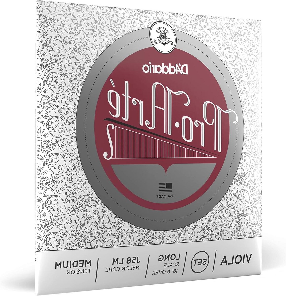 Altviool snarenset - Strijkersnaren set - Muziek maken - Perlon aluminium - Lang medium - Nylon