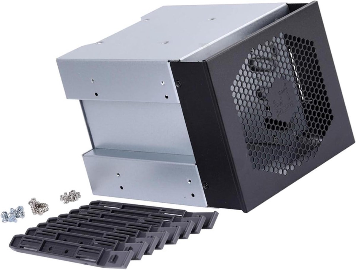 Opslag Kooi - Harde schijf houder - Opslag uitbreiden - 4 Bay Capaciteit - 35 inch - Zwart