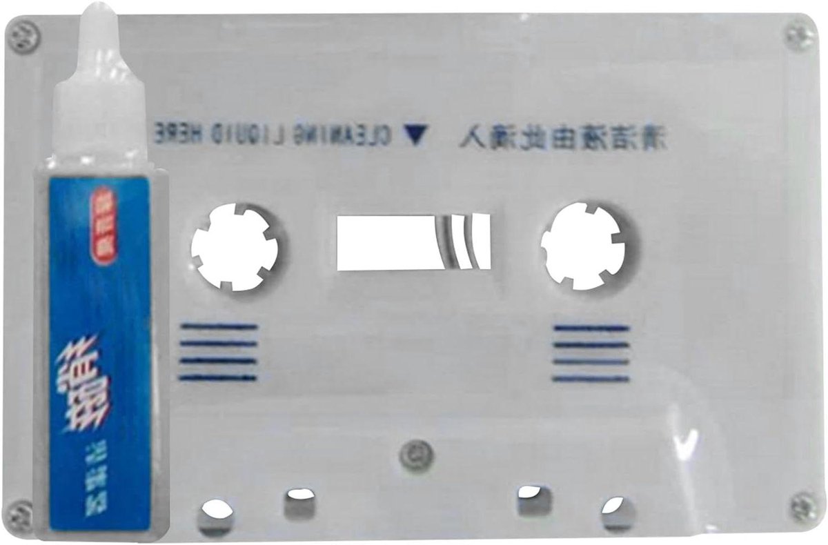 Cassette Reiniger - Tapekop Onderhoud - Audio Kwaliteit Herstel - Automatische Reiniging - 5.3 cm - Wit