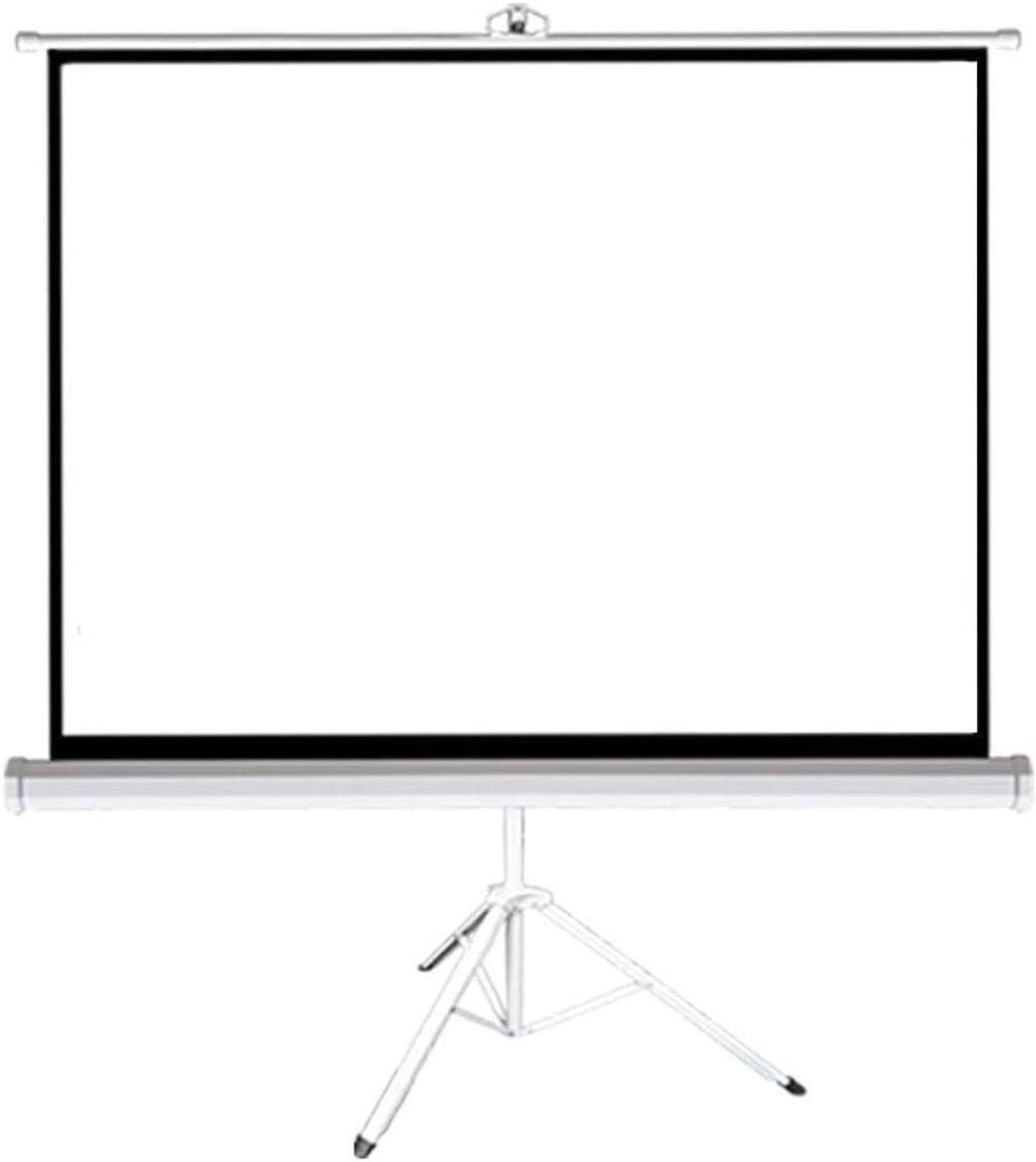 Projectiescherm - Mobiel Scherm - Film Kijken - Opvouwbaar Ontwerp - 100 inch - Wit Frame