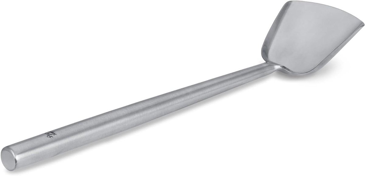 Wok Spatel - Aziatisch Kookgerei - Roerbakken - Stevig Handvatontwerp - 43.5 cm Lang - Zilver