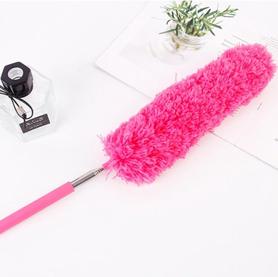 Telescopische plumeau - Stofwisser - Huis reinigen - Flexibele vezelkop - 38 cm - Meerdere kleuren — afbeelding 4