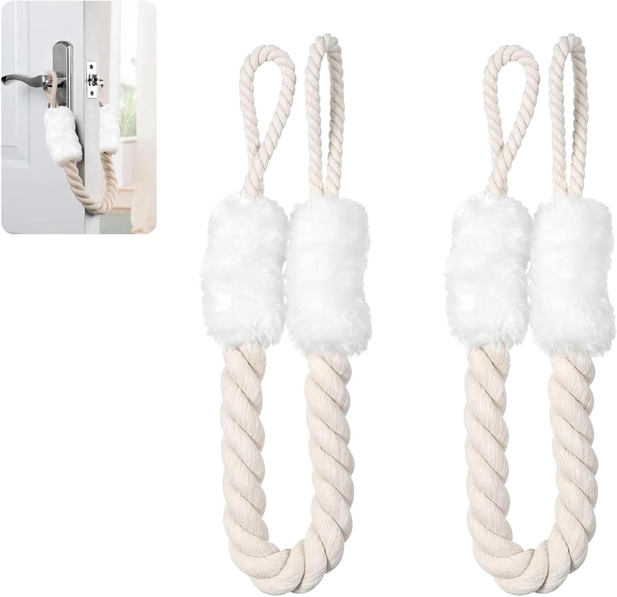 Multifunctionele Deuropener Kabelclips, 5-delige Set voor Dieren en Kinderen, Veiligheid en Vingerbescherming, 60 cm Deuroplossingen