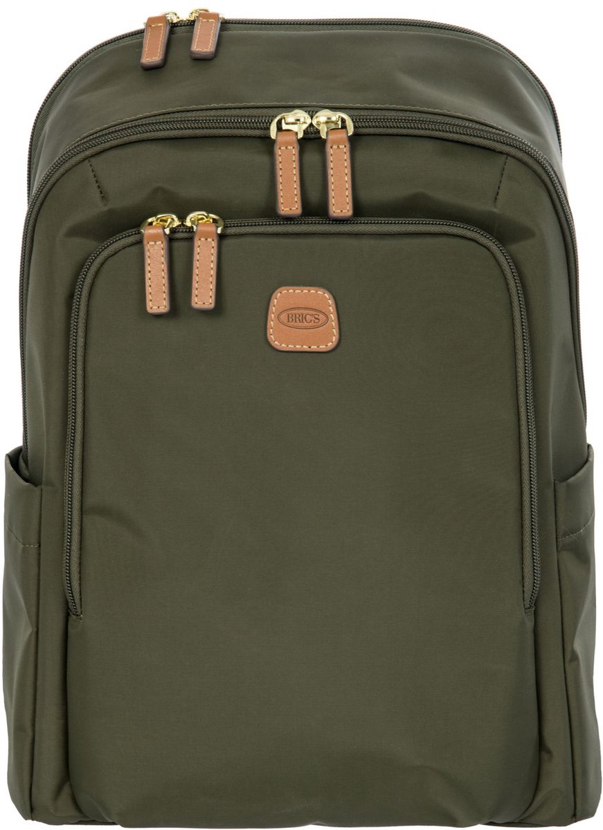 BRIC'S laptop rugzak rugzak met laptopvak X - Collection Backpack Olive olijfgroen