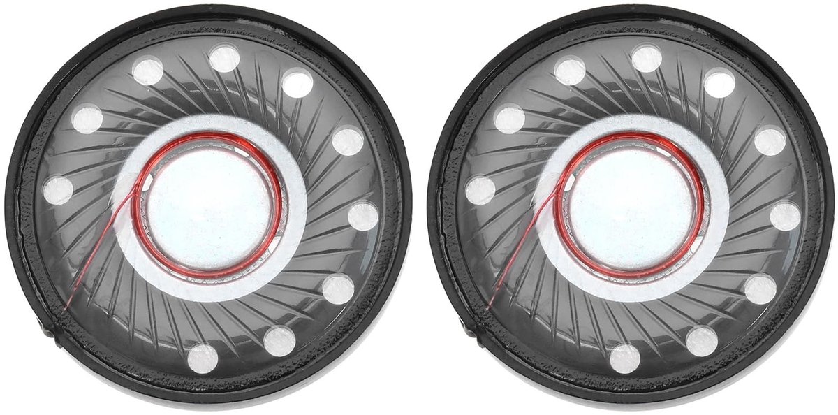 Dailygoody - Hoofdtelefoonluidspreker - Vervangende luidsprekers - Zwart - Compatibel met QC45 QC35 QC25 - 40 mm - Geschikt voor verschillende modellen