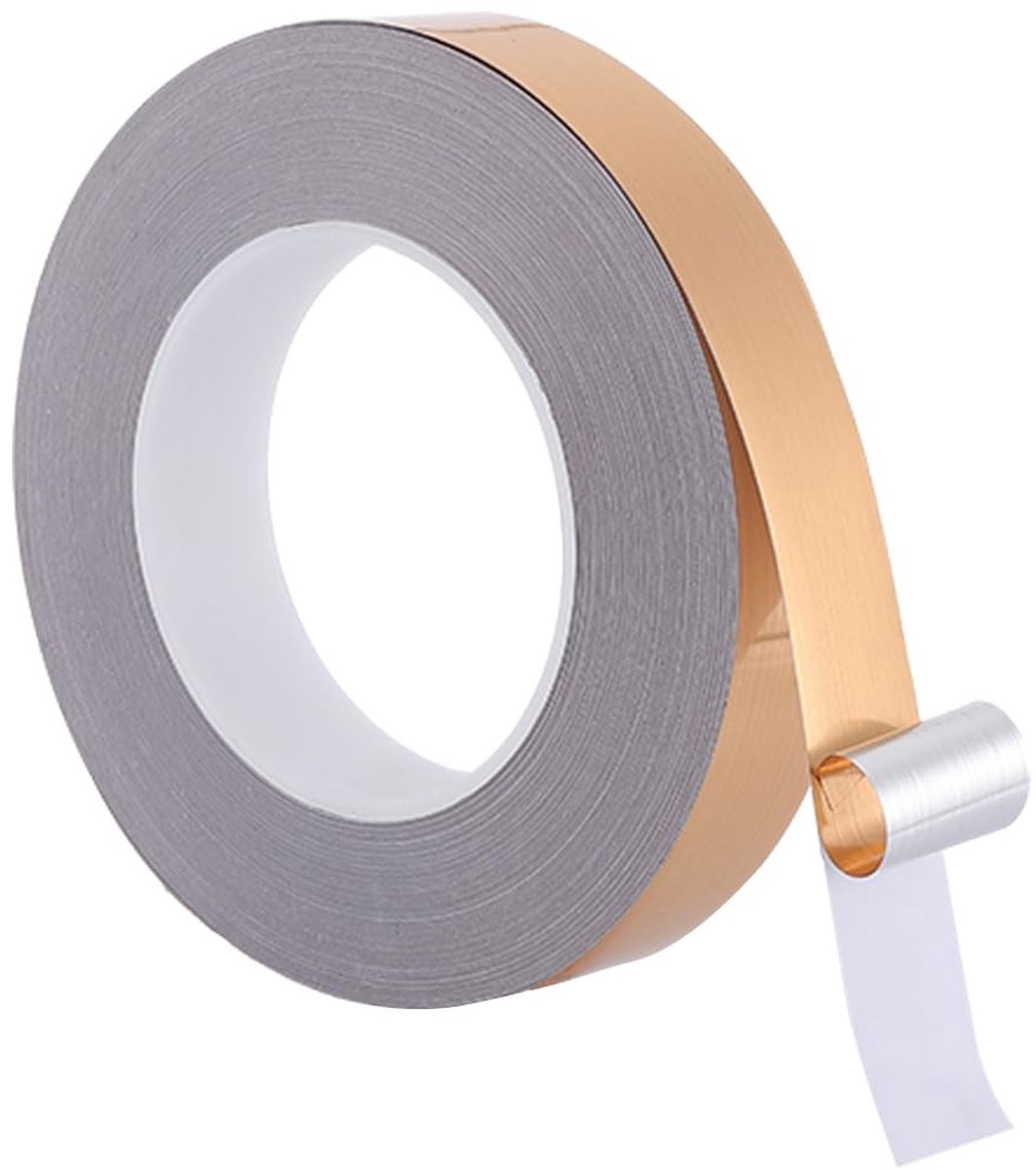 Dailygoody - Behangrand - Zelfklevende Muur Grens Tape - 50 m x 25 mm - Decoratieve Trim - Eenvoudig te Plakken - Geschikt voor Woonkamers - Goudkleur