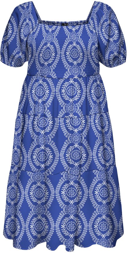 Vero Moda Curve Gesmokte jurk VMCROKAYA Midi-jurk