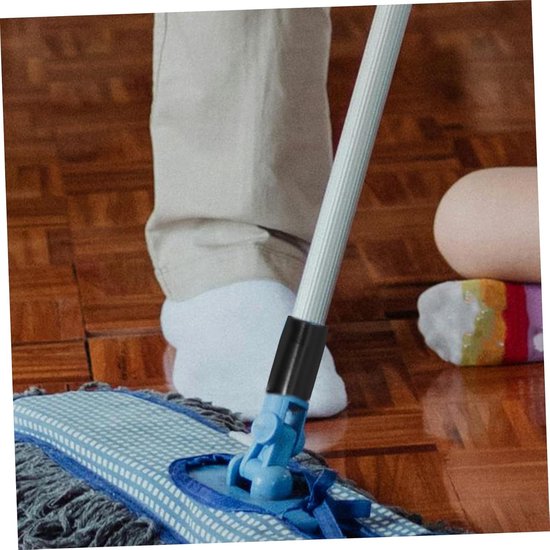 Verlengstukadapter Bezemsteel - Dweilpaal Adapter - Schoonmaken Thuis - Stevig Plastic Materiaal - 560 cm - Zwart — afbeelding 4