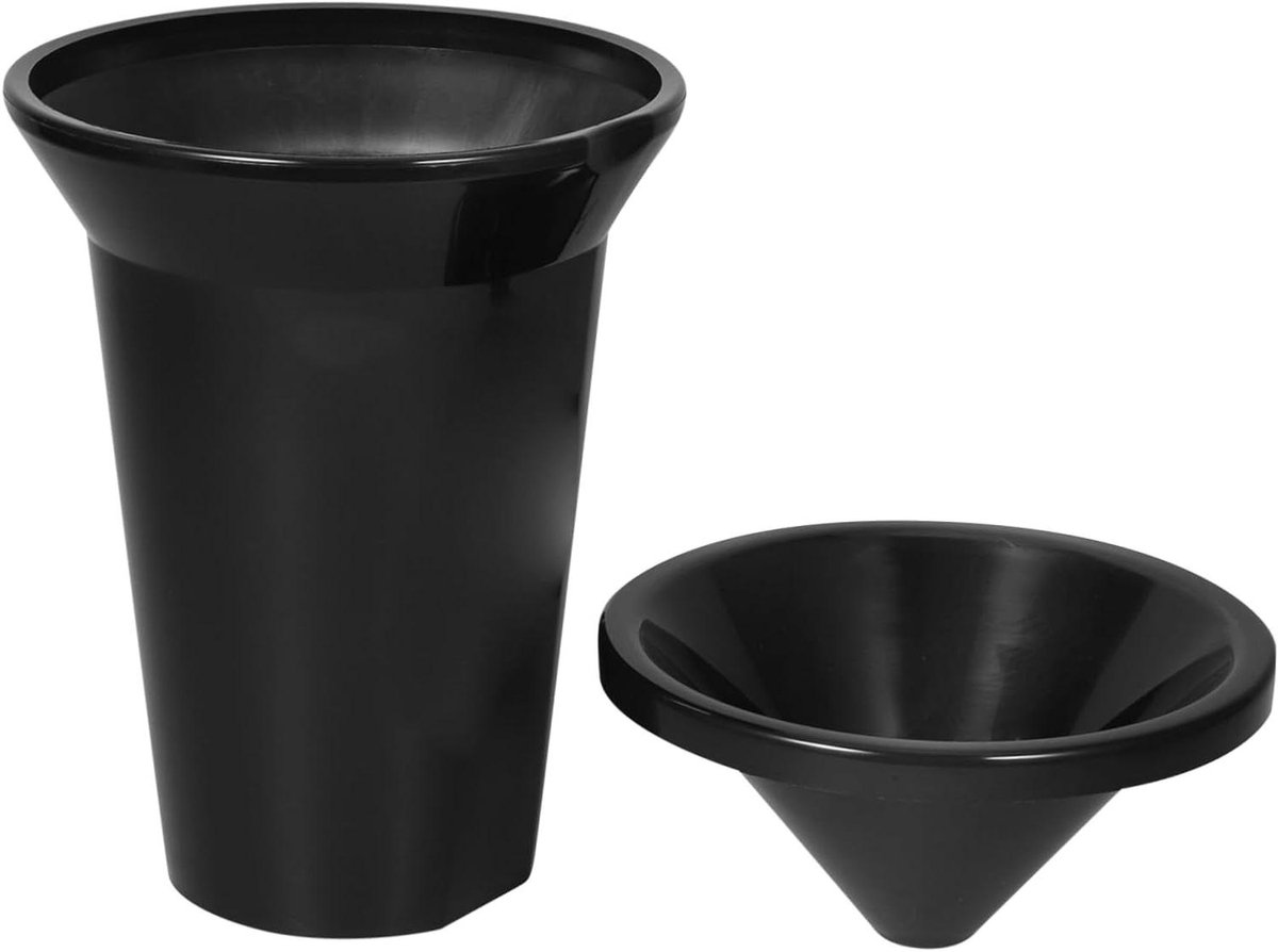 Wijn Proef Bak - IJs Emmer - Wijn Proeven - Multifunctioneel Ontwerp - 16.5 cm - Zwart