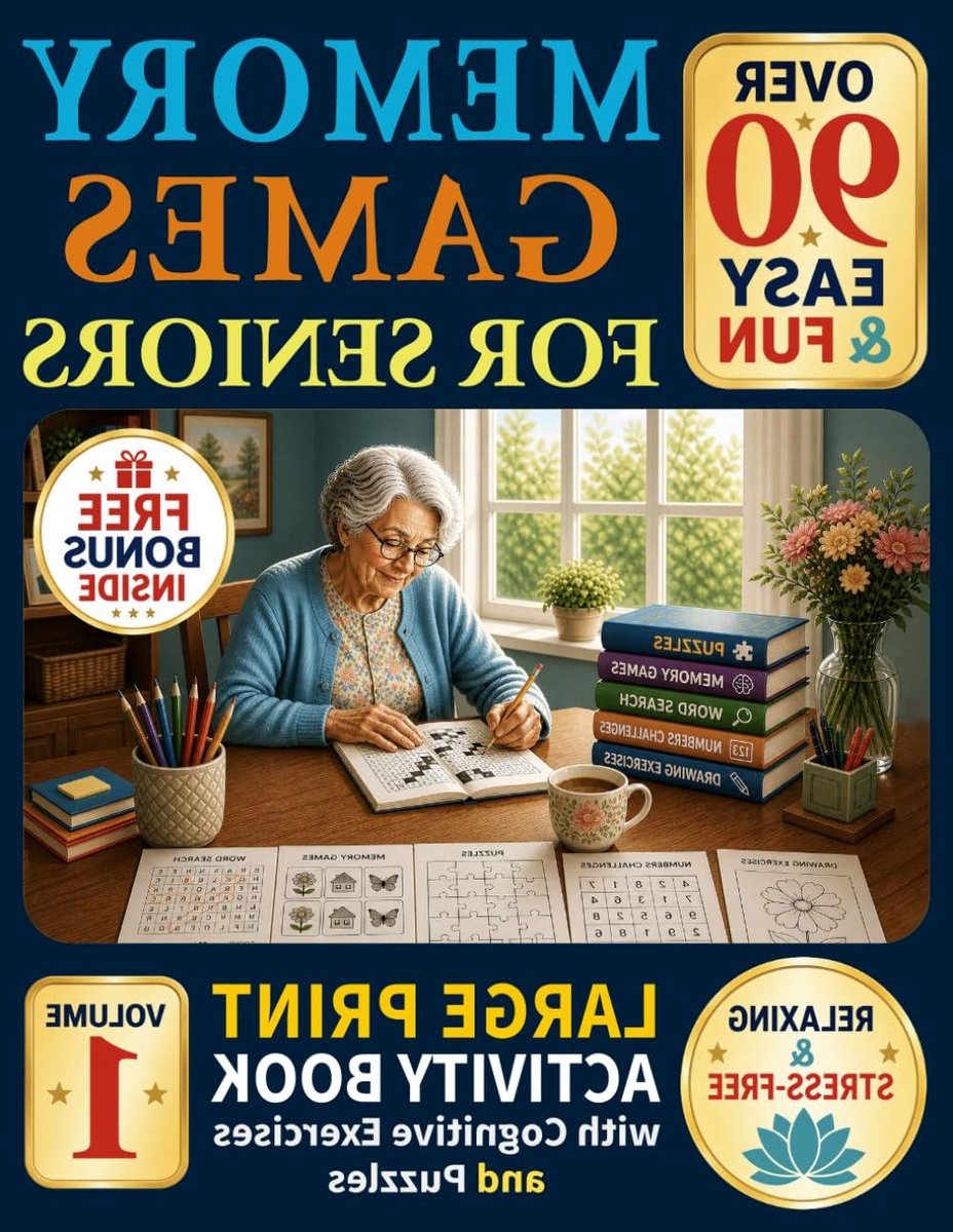 Geheugenspellen Boek - Activiteitenboek Senioren - Mentale Stimulatie - Grote Letterdruk - 122 Pagina's - Niet gespecificeerd