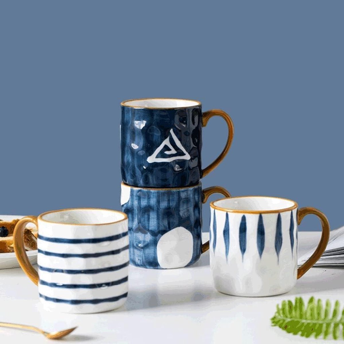 Keramische Mok - Koffiekop Theekop - Warme Dranken Drinken - Magnetronbestendig - 350 ml - B