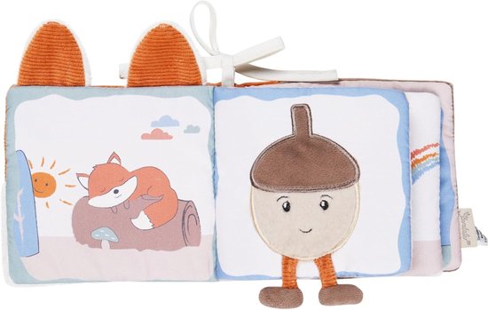 Speelboek Filou - Baby knuffelboek - Baby entertainment - Met rammelaar en knisper - Normaal - Roest — afbeelding 3