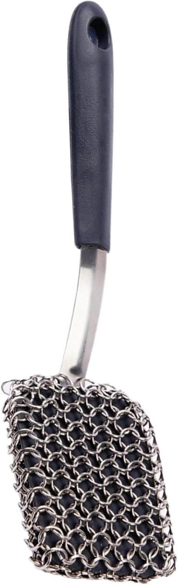 BBQ Borstel - Pot Schrobber - Grill Reinigen - Hittebestendig Handvat - 24 cm - Zwart