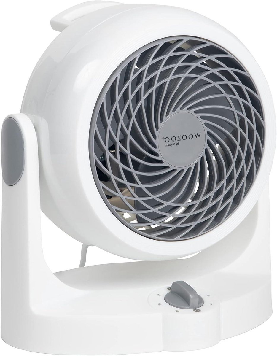 Desktop Ventilator - Tafelventilator Circulator - Luchtcirculatie Kamer - Stille Werking - 13 m² - Wit