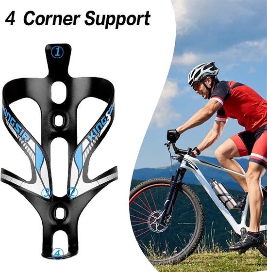 Fiets Bidonhouder - Fleshouder Fiets - Drinken Tijdens Fietsen - 2-in-1 Ontwerp - 80g - Blauw — afbeelding 5