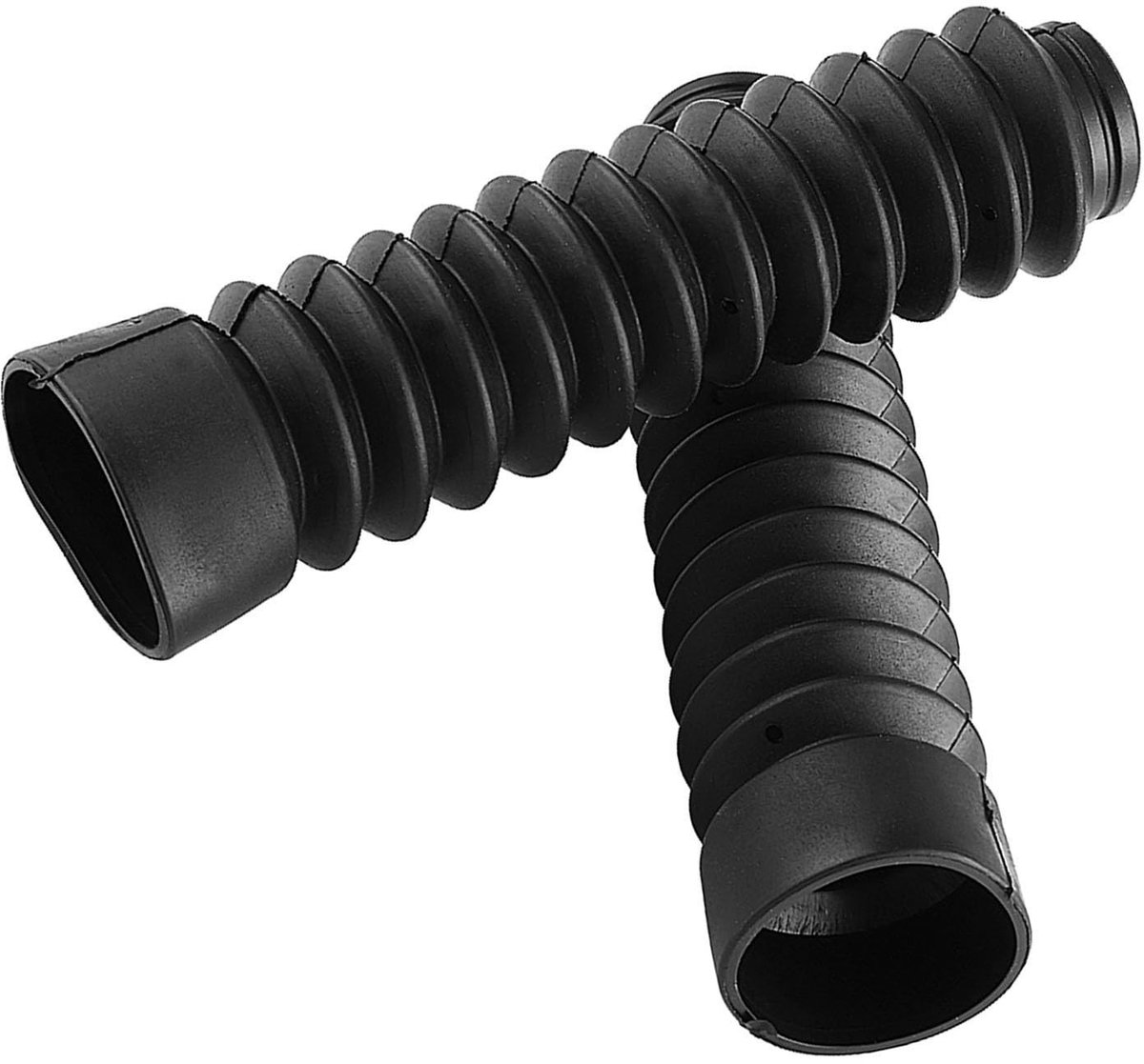 Dailygoody - Rubber-Gabel-Abdeckgamaschen - Motorrad-Gabelgamaschen - Bescherming tegen stof - 205 x 42 mm - Stootdemping - Geschikt voor motoren - Zw