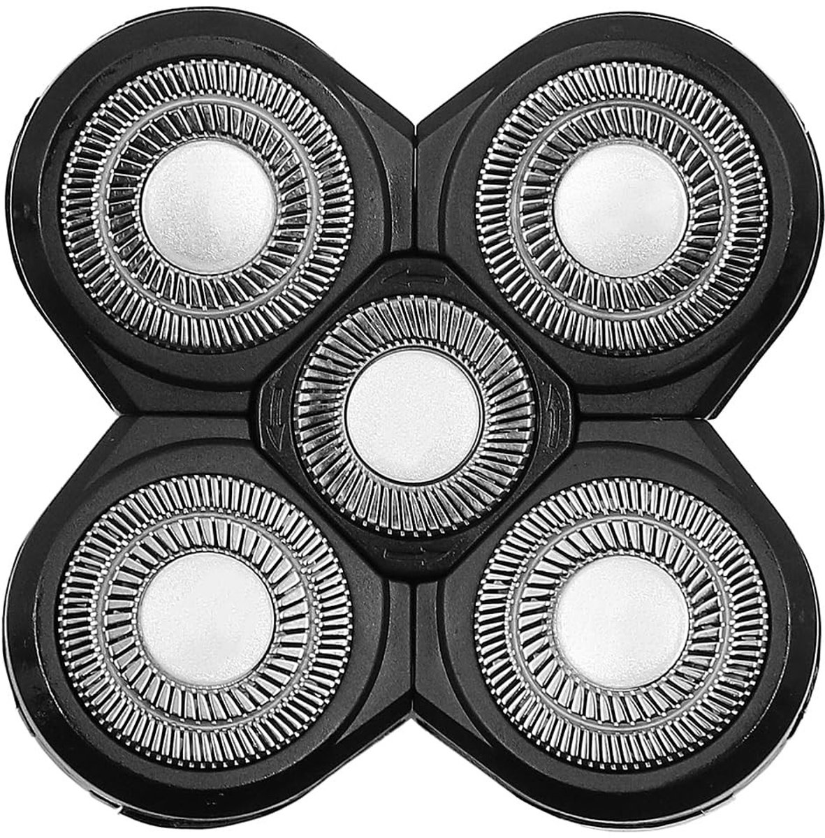 Dailygoods - Dailygoody - Scheerapparaat Hoofden - Roterend - Handig in gebruik - Zwart - Vervangbare Scheermes Hoofden - Geschikt voor Iedereen - Model CP025768