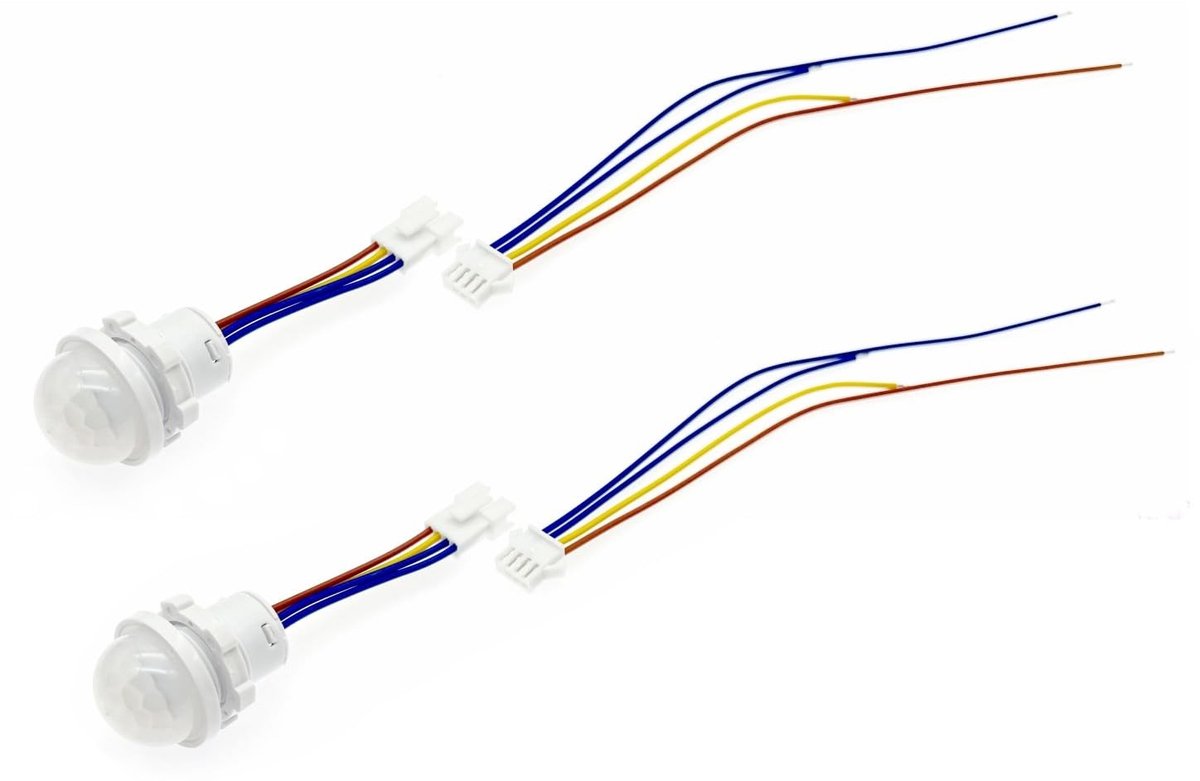 Dailygoods - Dailygoody - Bewegingssensor - 2 Stuks - AC 110-220V - Infrarood - Voor LED Verlichting - Geschikt voor Diverse Ruimtes - Compact Ontwerp
