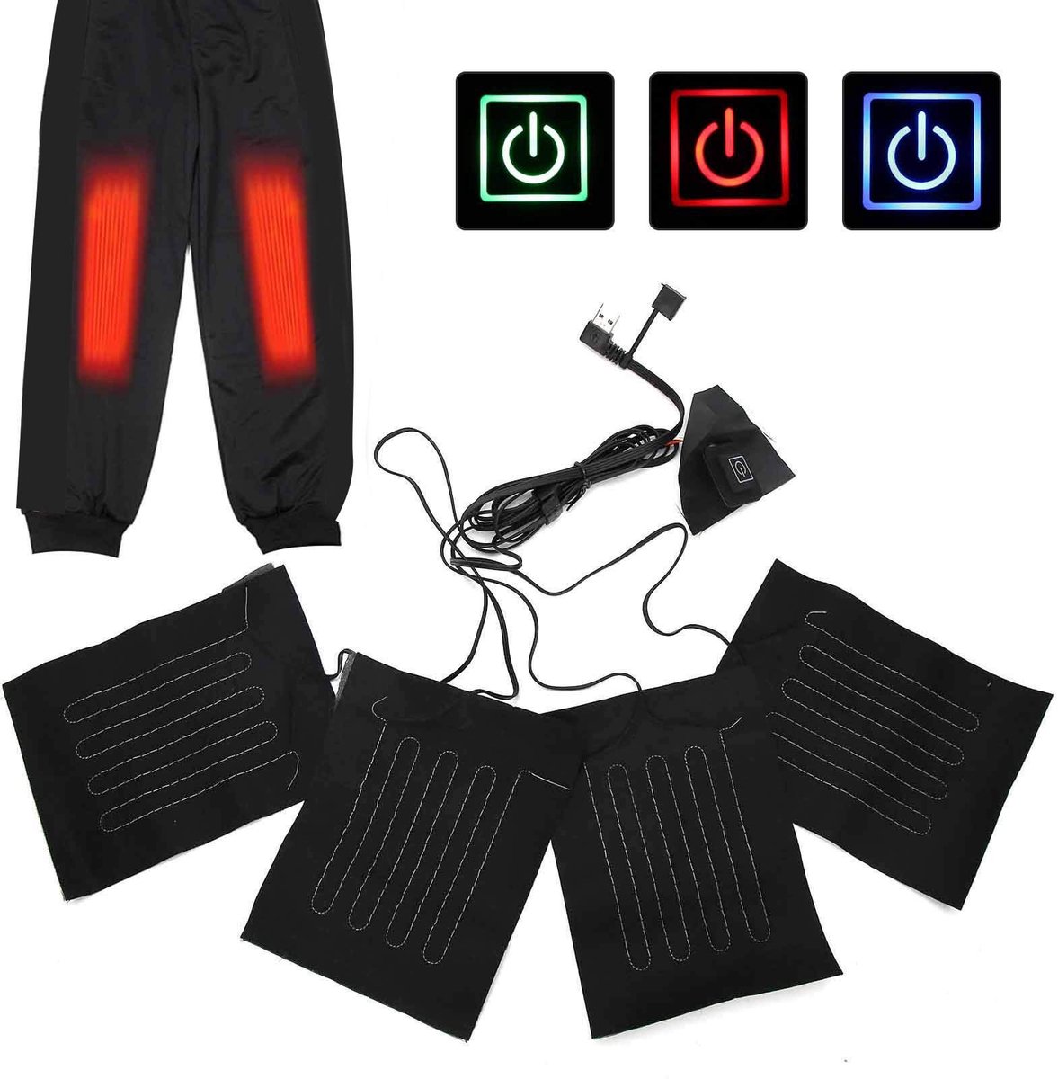 Dailygoods - Dailygoody - Verwarmingskussen - Warmtekussen voor de winter - Verstelbaar met 3 snelheden - Ideaal voor huisdieren - Elektrisch warmtekussen - Comfor