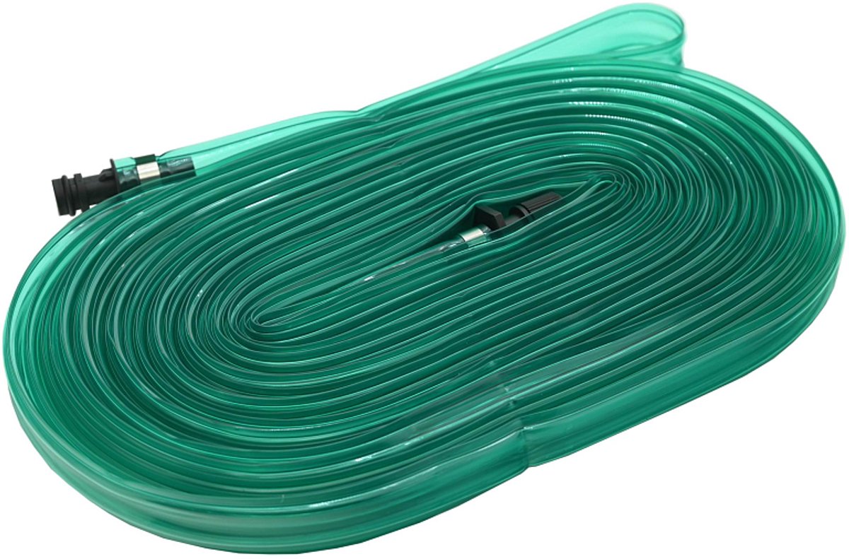Slang irrigatie platte 1/2" 15m groen