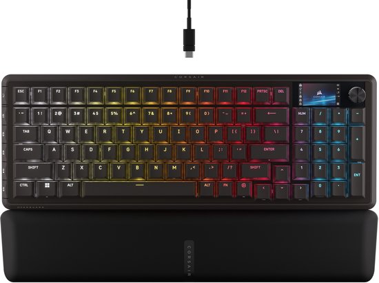 Corsair Vanguard Pro 96 - Mechanisch Gaming Toetsenbord - RGB - Hall Effect - LCD-Scherm - US Qwerty