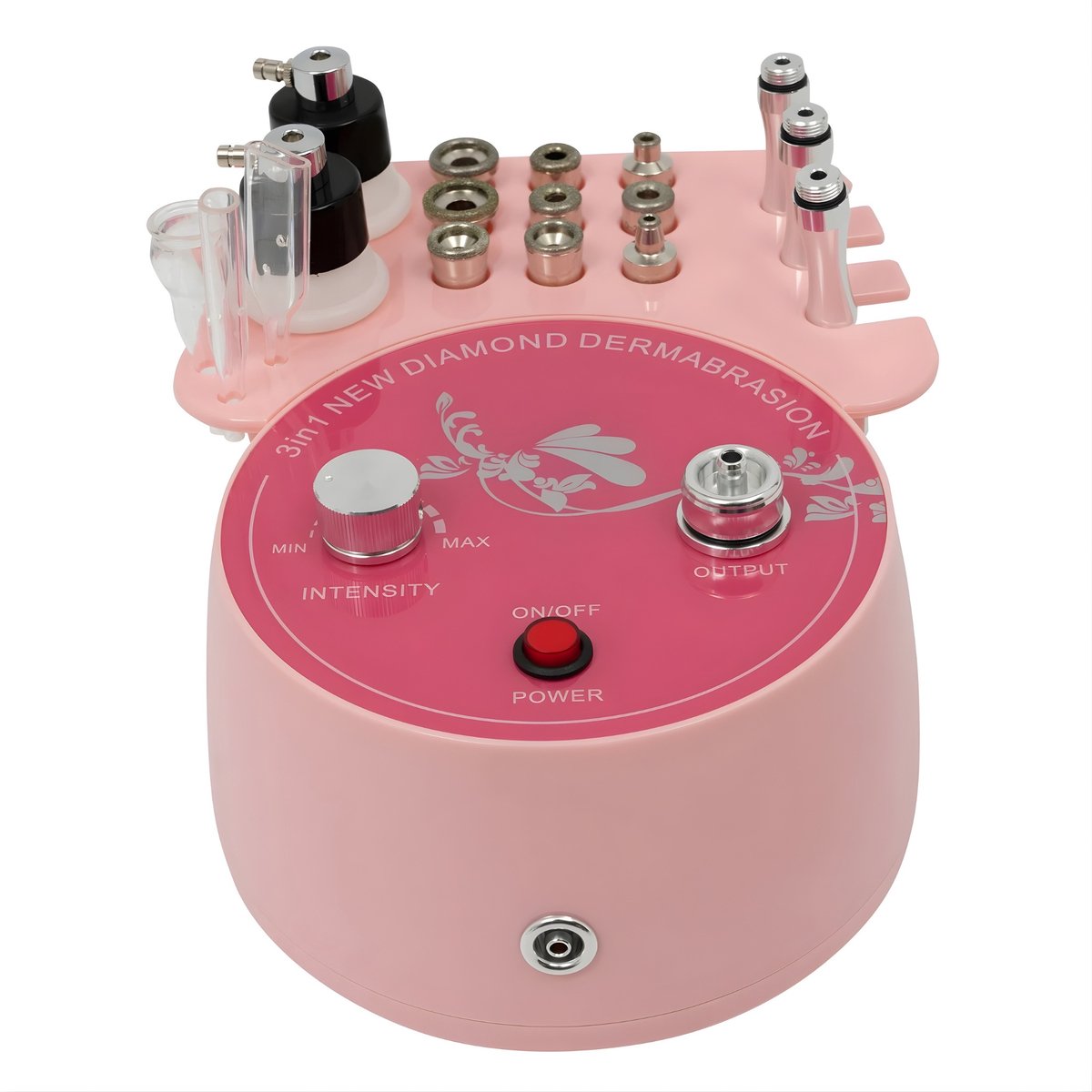 Diamond Microdermabrasie Apparaat – Pink – Zink Alloy – EU Plug 100-240V – 0-45 cmHg Zuigkracht – Voor Schoonheidssalons – Roze