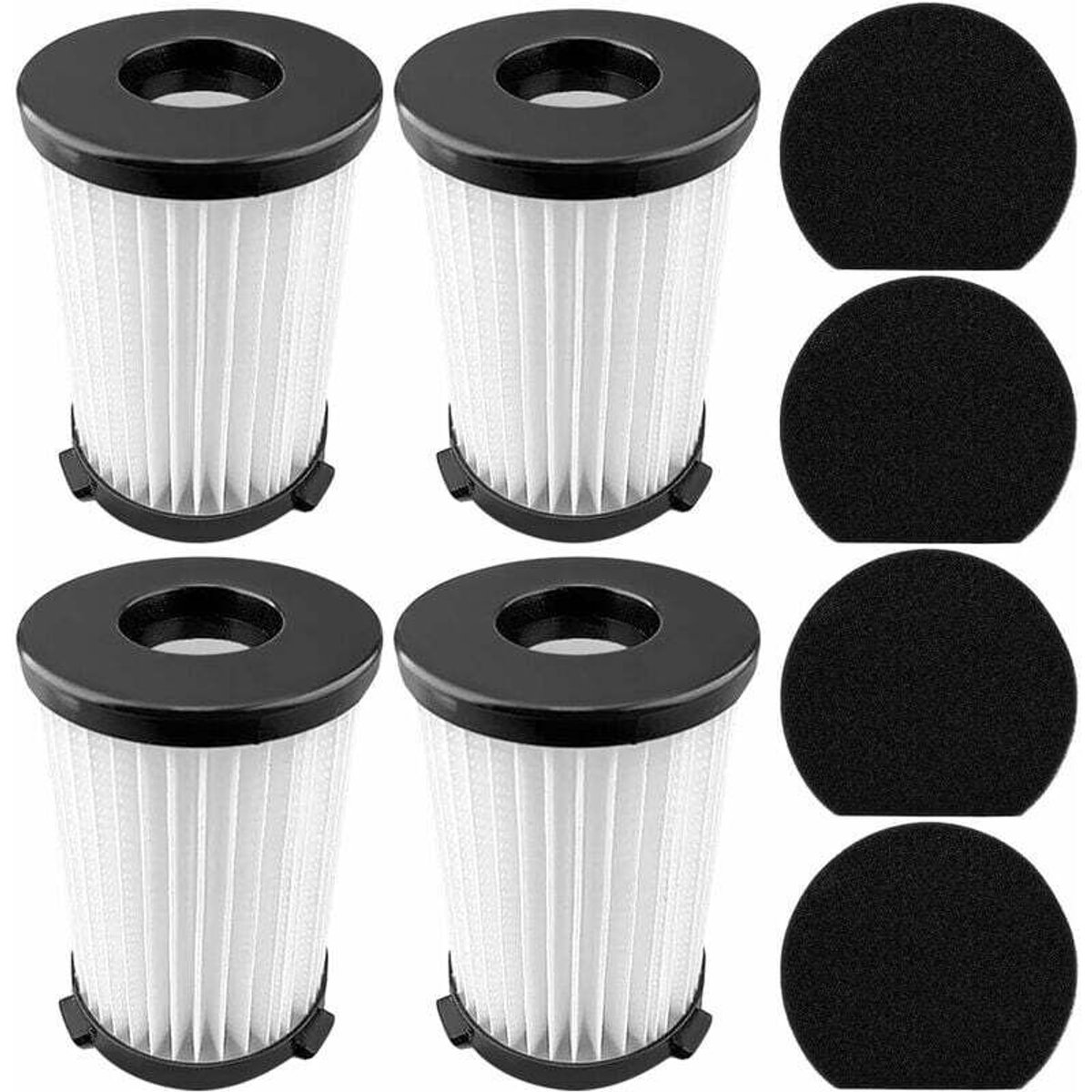 Geschikt voor TECHWOOD stofzuiger en VA20 4 filters