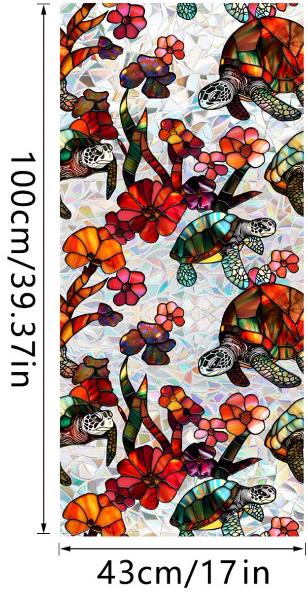 3D Regenboog Raamfolie- Anti-Inkijk - Isolerend & Zonwerend - 43x100cm – Statisch - Prisma Bejuweled EffectXCBL037