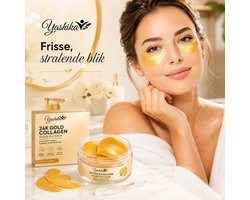 Yashika Oogmasker 60 Stuks Goud – Eye Patches – Oogmasker Wallen – Eye Pads – Oogpads – 24k Goud –…