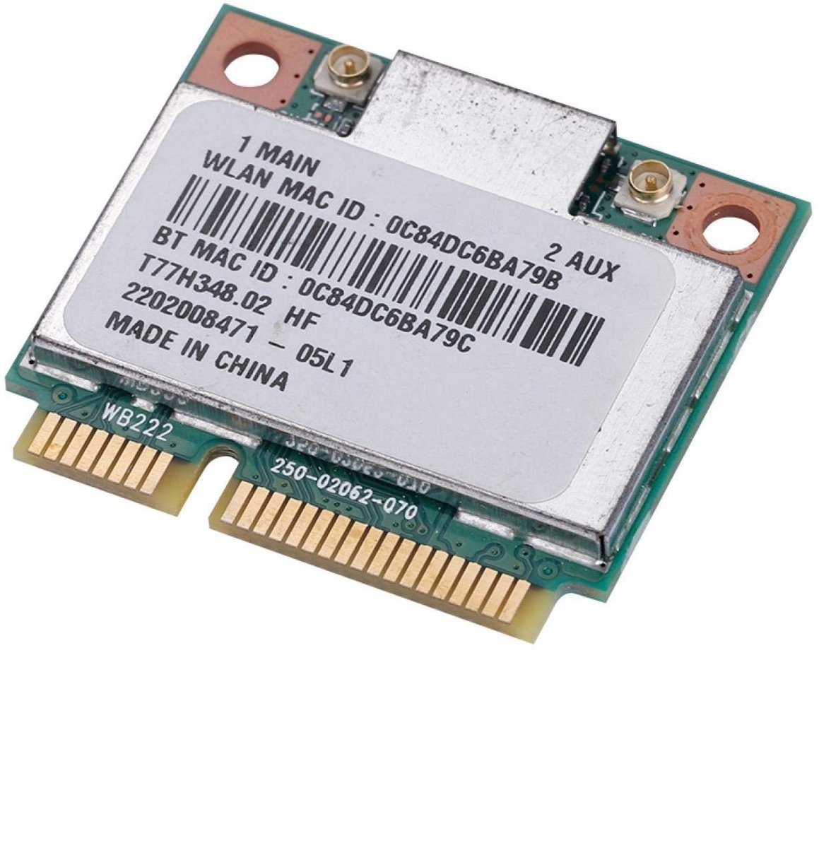 Dailygoods - Dailygoody - Dual Band Wi-Fi-kaart - 300Mbps snelheid - Mini PCI-E formaat - Bluetooth 4.0 ondersteuning - Geschikt voor laptops - Draadloze netw