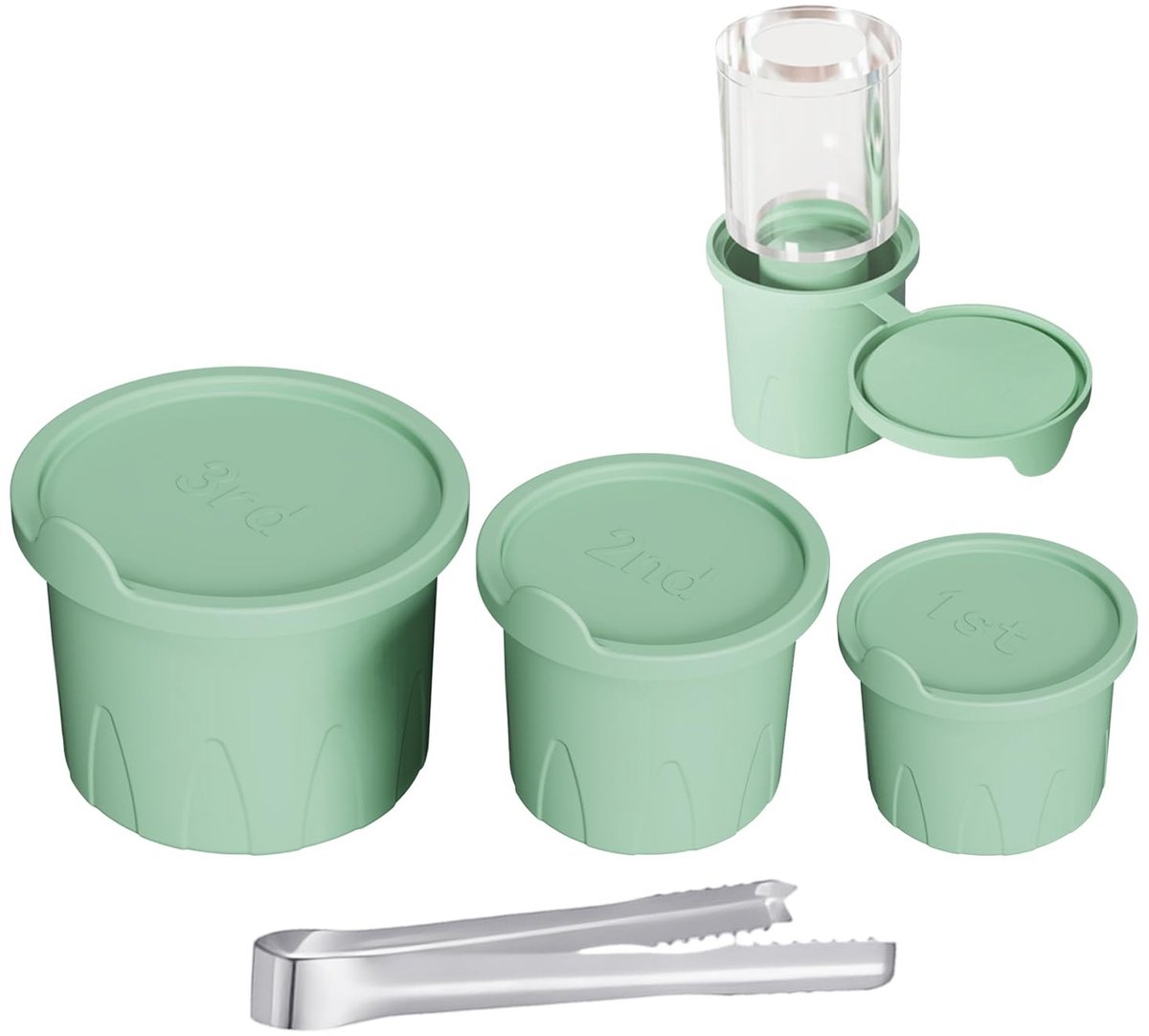 Dailygoods - Silicone IJsblokjesvormen Set met IJsclip