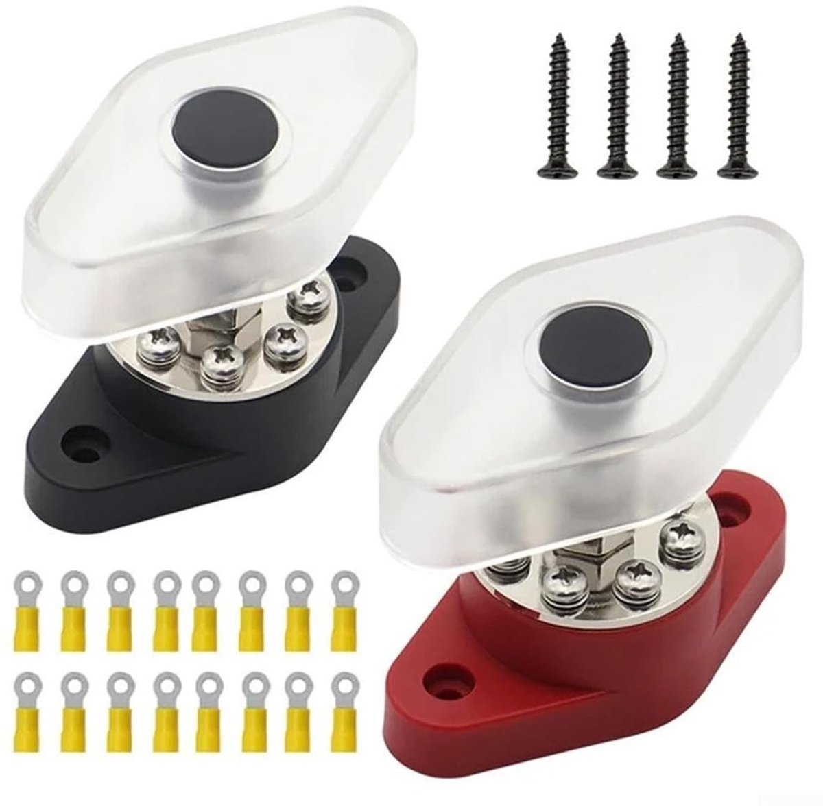Dailygoods - 180Amp M8-Busbarklem met Geïsoleerde Behuizing voor Stroomverdeling
