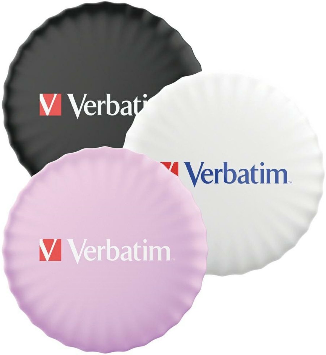Verbatim My Finder Coin 3-Pack Bluetooth tracker Apple AirTag Zwart, Wit, Pink