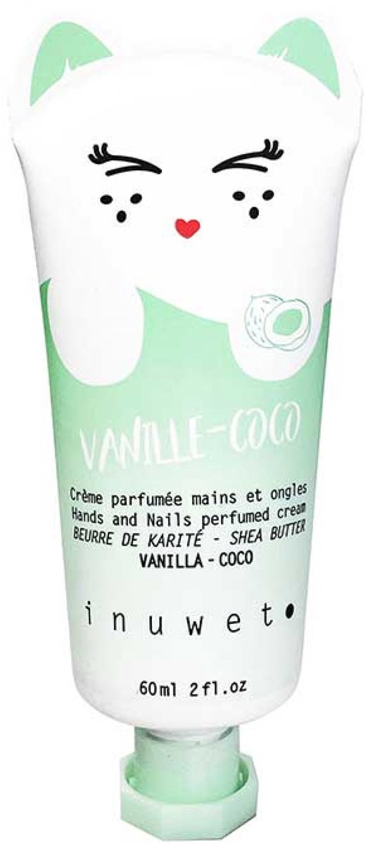 Inuwet Hand- en Nagelcrème 60 ml (Geur : Vanille - Kokosnoot)